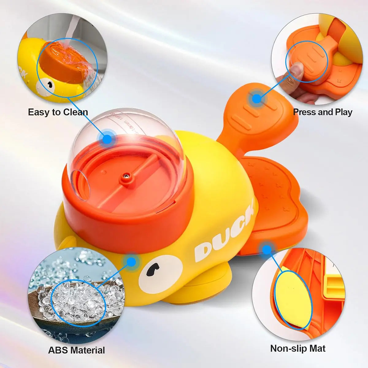 Interactive Duck-Shaped Dog Puzzle Treat Dispenser - Food-Grade PP, Adjustable Size for Healthy Eating and Cognitive Stimulation, Suitable for All Breeds